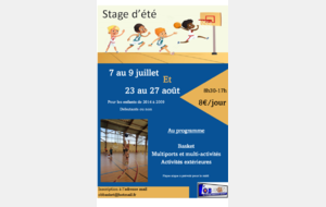 Stages d'été 